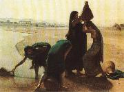 Fellaheen Women by the Nile. leon belly